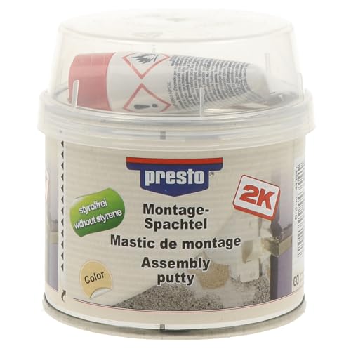 Presto 443541 styrolfrei 250 g Montagespachtel 250g, hell-ocker von Presto