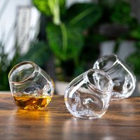 Kalksteinglas, 4Er-Set, Handgefertigte Steinglaswaren von PretentiousBeerGlass