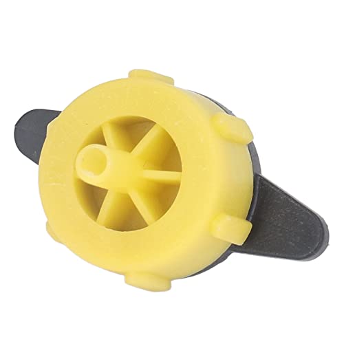 Pretfy 100 Pcs Tropfemitter Hochleistungsvorrichtung Großwässerung Uniformes Dripper-Geländekompensation Sprinkler Fließen Druckspülung 4mm (8l gelb) von Pretfy