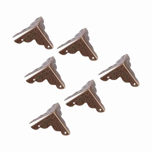 Pretfy 12pcs Iron Box Vielseitige Modulstil -Schrauben Schmuck Schmuckwach Möbel mit Holz für Beschützerschutzhölzer (Bronzefarbe) von Pretfy