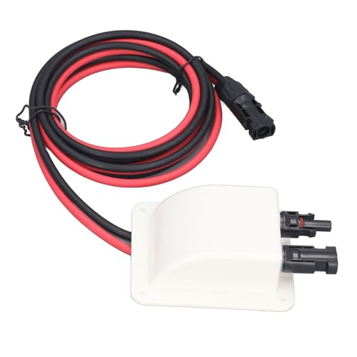 Pretfy 2 M 10AWG Solar Doppelkabel -Eingangsdrüsenbox, Kupferdraht, IP67 -Stecker, ABS für RV/Boot von Pretfy