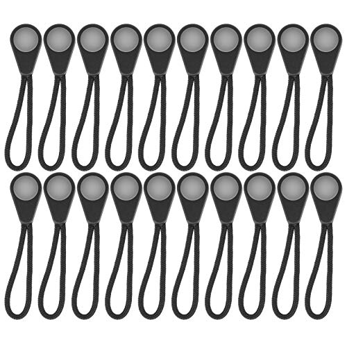 Pretfy 20pcs Glühend Im Dunkeln Reißverschluss-Pullerkopf, Anti-verlorene Leuchtende Zip-Kabel für Outdoor-Camping von Pretfy