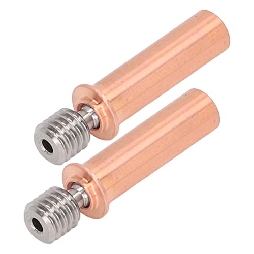Pretfy 2pcs DüSE Throat Bimetal Wärmebruchrohr M6 für CR 6 SE 1,75 Mm 3D -Drucker Heißes Ende, Ti -Legierung & Kupfer von Pretfy