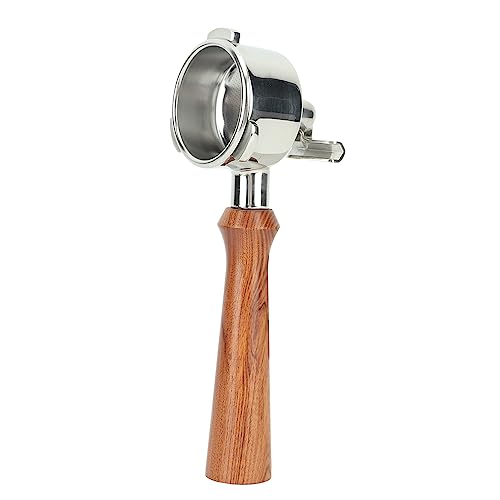 Pretfy 54 Mm Kaffee -Portafilter mit Doppelausgüssen, Edelstahl, für 870 880 Kaffeemaschinen (F Rosewood) von Pretfy