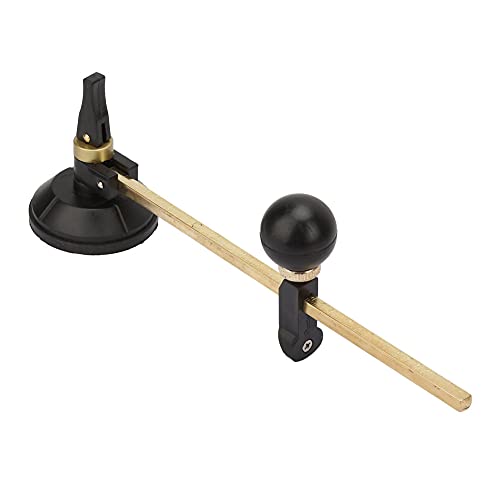 Pretfy 6 Radkompasse Glasschneider mit Saugnapfbecher Zum Kreisförmigen Schneiden (Durchmesser 40 cm) von Pretfy