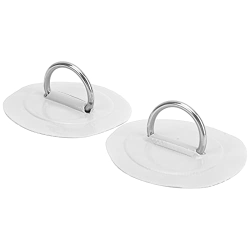 Pretfy Aufblasbares Boot Kajak D Ring Patch Edelstahl PVC Marine Fixed Schnalle für Wassersport (Weiß) von Pretfy