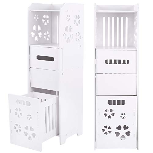 Pretfy Badezimmerregalschrank Premium -Modul Weißer Tafel Raum Robust Strecker Wasserdichtes Holz Multifunktional Resistente Einheit - Professionelle Lösung von Pretfy