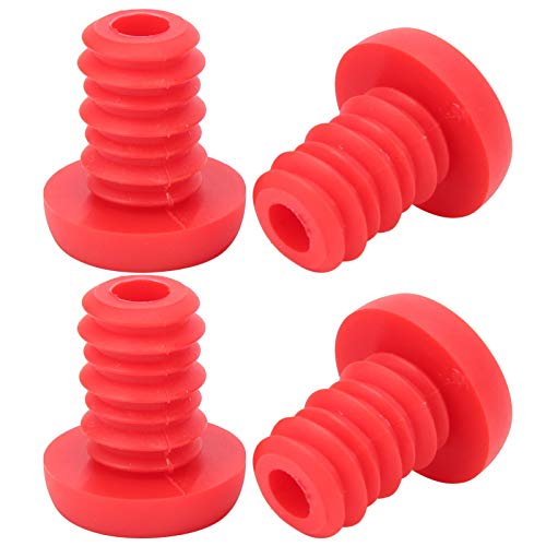 Pretfy Bike -Lenker Robuster Kit -Stecker Zubehör Berggummi Polyester Radfahrradfahrradfahrrad Enden Griffe für Verbesserte Leistung & Haltbarkeit (Rot) von Pretfy