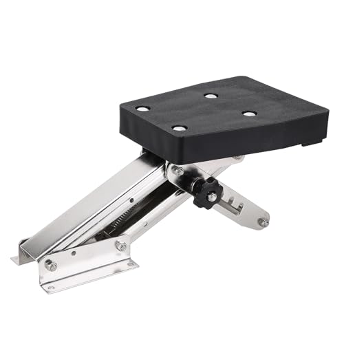Pretfy Bootsmotor-Ständer Hochleistungslösung Robust 304 Montage Lift Hub-Hubhalter Stahl Außenborder LBS Auxiliary Silber 110 Strich Edelstahlschwarz von Pretfy
