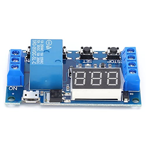 Pretfy Breitspannungsversorgungsrelais -Board, Industriegrad, DC 30V 5A / AC 220V 5A, Zyklus -Timing Schaltschalter Timer mit Notstandsstopp Pretfy Breitspannungsversorgungsrelais -Board, Industriegrad, DC 30V 5A / AC 220V 5A, Zyklus -Timing Schaltschalter Timer mit Notstandsstopp von Pretfy