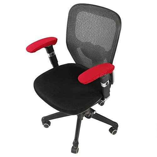 Pretfy Büros Stuhl Armlast Compact Tool Covers Protector Dehnbar Abnehmbare Komfortable Verwendung Universeller Stühle Elastizität - Prämienqualität und Einfache Installation (Burgund) von Pretfy