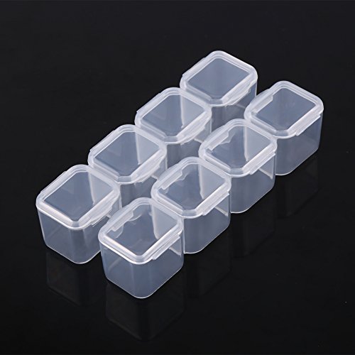 Pretfy Clear Plastic 28-Slot Verstellbarer Speicherorganisator Box für Pillen, Medizin, Tabletten und Schmuck von Pretfy