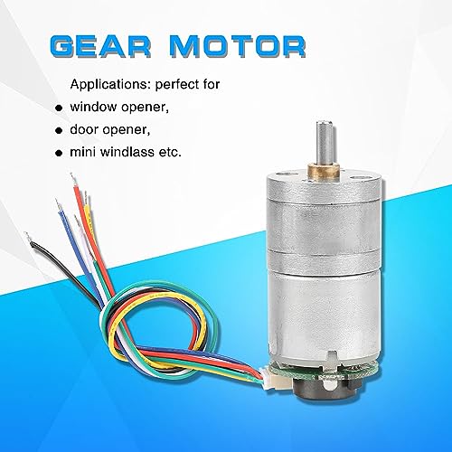 Pretfy DC -Encoder Metall Essential Teile Reduktion Öffner Drahttür Tiefe Fenster Großes Gang für Geschwindigkeitskraft - Essentialer Ersatzteil (DC12 500 U/min) von Pretfy