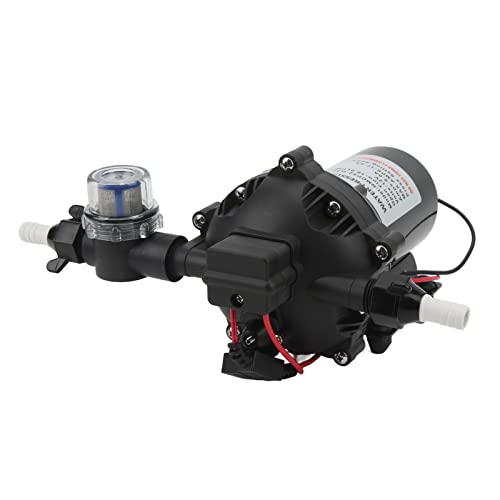 Pretfy DC-Membranpumpe mit 15A Anti-Overload-Schutz NMDP52-G50-60-12 für Wohnmobil- und Bootsvorräte von Pretfy