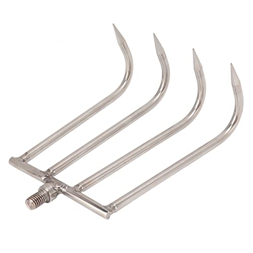 Pretfy Edelstahlzähne Universal Device Rake Teiche 27 8mm 1 Zoll Aquatisch oder Bäche mit 70x173 cm 6x68 Flüsse Gewindeköpfe Werkzeugfischen für Handseen (#1) von Pretfy