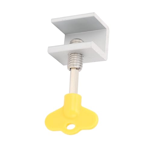 Pretfy Einstellbare Fensterschlösser für die Sicherheit von Starts, 10 Packblutfenster/Türschlösser Eingestellt (Silber) von Pretfy