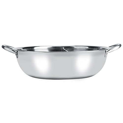 Pretfy Extra Dickes Edelstahl Zuverlässiges Modul Heißer Abstand Doppel -Topf -Festigkeit oder Stahlkocherofengasgeschmack und für Hohe Stabile Safe Electric Uniform (34 cm) von Pretfy