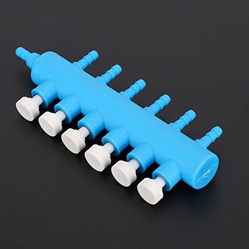 Pretfy Fischtankluft Universal Accessoire Splitter Distributor Pumpe Blau Plastik 2 PCS Adapter Aquarium Sauerstoffweiß - Essentielles Ersatzteil (Eine Minute sechs) von Pretfy