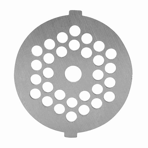 Pretfy Fleischschleifer Brecher Vielseitige Upgrade -Legierungsscheibe auf 7 Mm Mincer -Teller für Material Easy Installation Accessoire Werkzeugmesser Robustes Loch Home Kitchen und (5 mm kleines von Pretfy