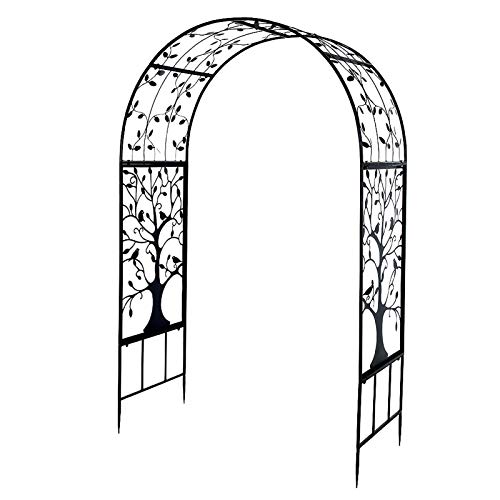 Pretfy Gartenbogenklettern Hochleistungs-Accessoire-Spren Elegante Hochzeitsgarten Veranstaltungsort mit Dekoration Robus Eisenstahl Terrasse Struktur Baummuster von Pretfy