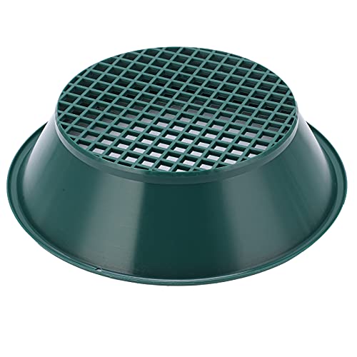 Pretfy Gold Sieb Tablett Universal Teil Design Grid Tragbare Bergbau -Screening Plastikform Einfach und mit Betrieb 13 8 Zoll Schwenk für Große Werkzeugverunreinigungen Waschen von Pretfy