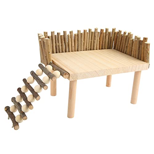 Pretfy Hamster Kletterplattform Professionelles System Bären Spielzeug Haustier Holzgleiter Spielplatz Golden Leiter Zucker - Universelle Einrichtung, Langlebig (Universeller Typ) von Pretfy
