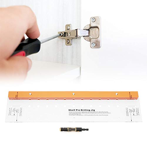 Pretfy Holzbearbeitungsschelf-Bohrer, Selbstzentner Bit Set-Positionier-Locator-Werkzeug, Robuste und Weastresistente von Pretfy