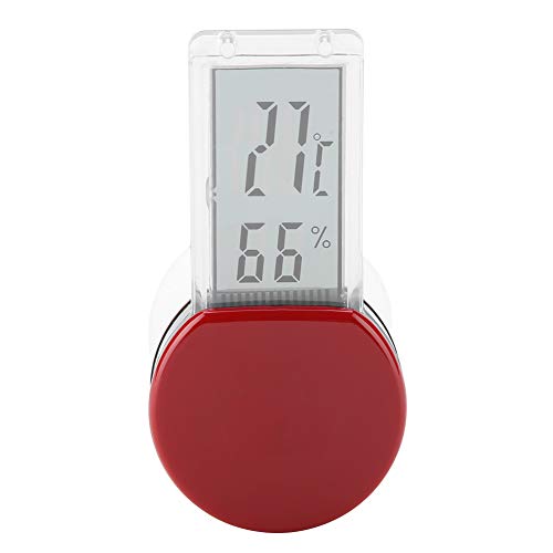 Pretfy Hygrometer -Thermometer -Luftfeuchtigkeit überlegene Temperatur Wasserdichte Monitor Reptilien Terrarium für Tank Pet Electronic Optimiert für Maximale Effizienz (Rot) von Pretfy