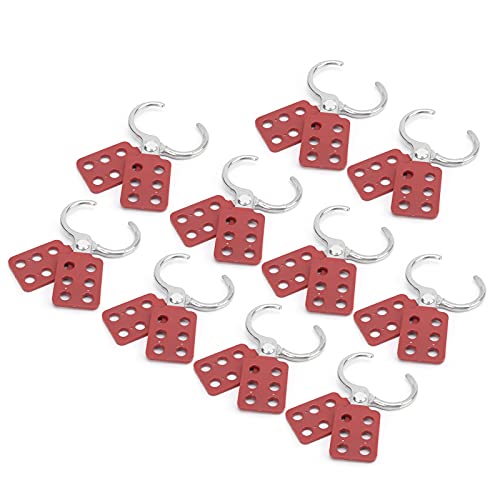 Pretfy Lockout HaSP Aluminium Langlebige Komponenten -Isolations -Tag Safe Use für Sicherheits Tagout Red Workers Hole Vorhängeschloss Mehrere Orte Professionelle Klasse Lösung von Pretfy