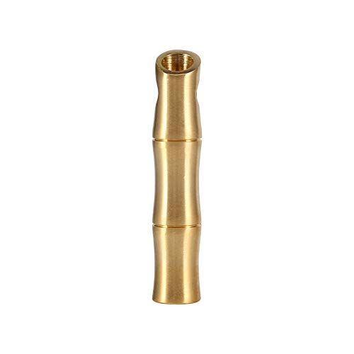 Pretfy Messing Bambusabschnitt Hochleistungsgeräte und Notfallversion Outdoor-Werkzeug Whistle Decibel Laut Outdoor Signal EDC-Verteidigungslebensrettung von Pretfy
