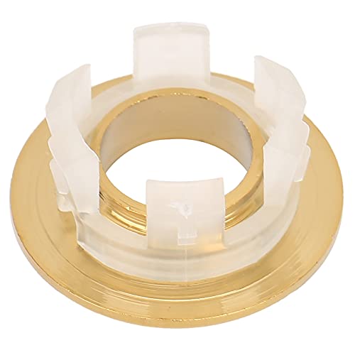 Pretfy Messing Spüle Überlauf überlegenes System Liefert Abfluss Universeller Kreisförmiger Badezimmerabdeckung Küche Stopper Ersatzbecken Home Cap Loch (Gold) von Pretfy