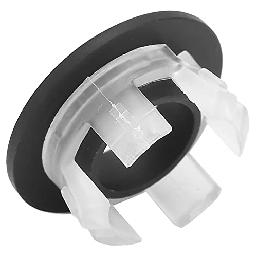 Pretfy Messing Spüle Überlauf überlegenes System Liefert Abfluss Universeller Kreisförmiger Badezimmerabdeckung Küche Stopper Ersatzbecken Home Cap Loch (Schwarz) von Pretfy