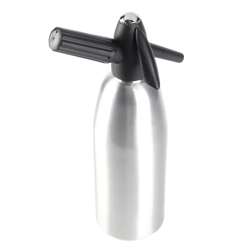 Pretfy Mode Attraktive Legierungs -Soda -Wasserflaschenbecher mit Druckregler für Getränke (Silberfarbe) von Pretfy
