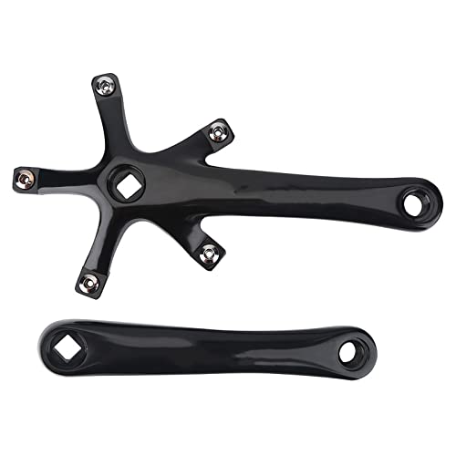Pretfy Mountain Road Legierung Essential Einheit Leichtes Kurbel Aluminium Links Stabil Rechts Accessoire (Schwarz) von Pretfy