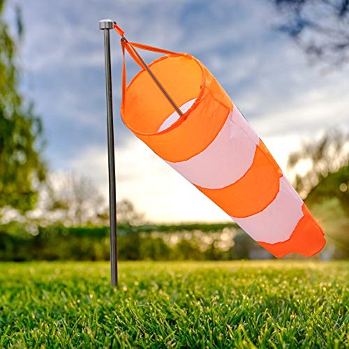 Pretfy Outdoor -Stopp Nylon Zuverlässige Komponente Hell Reflexionsbeutel Wettergürtel Sock für mit Flughafenmessung Stabil Aviation Wind Monitoring (0,8 Meter rot und weiß Leuchtend wasserdicht und) von Pretfy