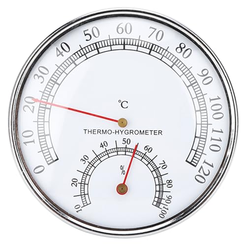 Pretfy Sauna -Thermometer Hygrometer Vielseitige Einheit Innenzubehör Luftfeuchtigkeit - Universelle Ausstattung, Langlebiger von Pretfy