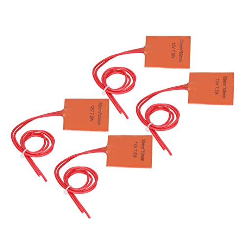 Pretfy Silikonheizkissen, Flexible 12 V 7,5W Heizmatte für Pipeline und Laufisolierung von Pretfy