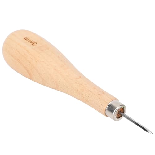 Pretfy Stahlkegelstanz Multifunktionaler Komponenten-Werkzeug Sturdy Works Rhombus Point für Ledergriff Buchen-Universelle Einrichtung, Langlebig (3 mm) von Pretfy