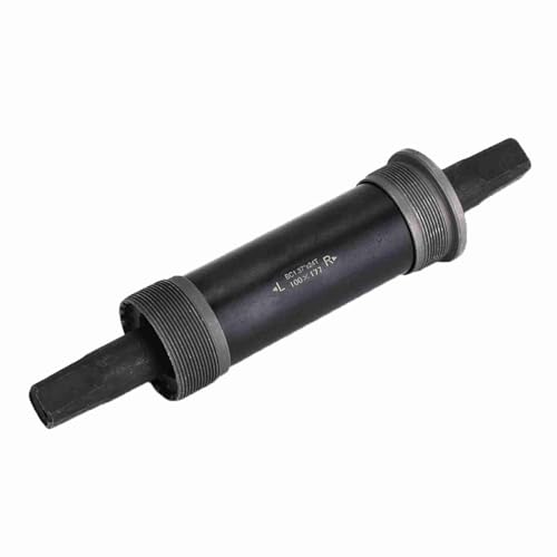 Pretfy Stahlquadratische Sich Verjüngte Hochleistungs-Kit-Gewinde Unten 100 155 Schneeschwarz 80 142 Fetthalterung 177 Mm-Universelle Ausstattung, Langlebig (100 * 177 mm) von Pretfy