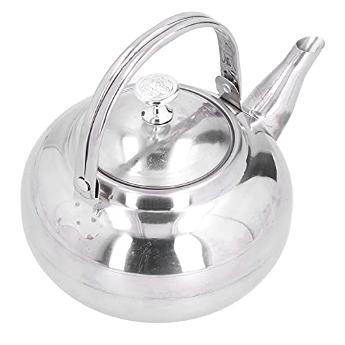 Pretfy Teekessel aus Edelstahl, Exquisite Teekannenkaffeekanne mit Teesieb für Zuhause und Restaurant (14cm) von Pretfy