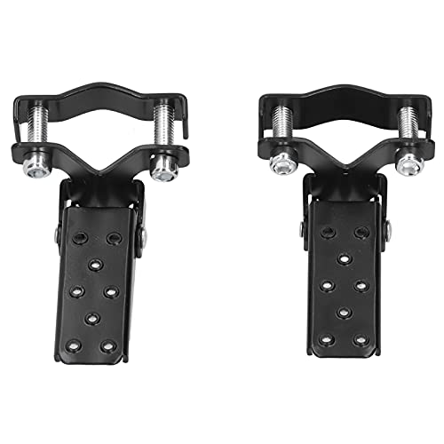 Pretfy Universal Motorcycle Footpegs Professional Unit Racer Stahl mit für BMX ATV Fit Black Rast Scooter Falten -Installation Fahrräder Footreest Cafe Pedal Ideal Ideal von Pretfy