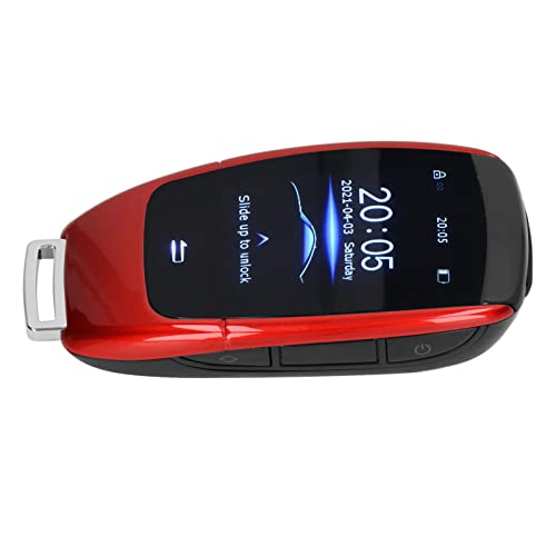 Pretfy Universal TK900 LCD Compact Tool Touch Stop Car Keschlartloser Remote -Taste Black Engine Engine Smart Start Control - Premium Qualität und Einfache Installation (Rot) von Pretfy