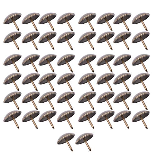 Pretfy Verdickte Polsternägel Tacks Stente Pushpin Round Head Dekorative Thumbtack -Hardware für Wohnkultur (19 * 20 mm (verdickt)) von Pretfy