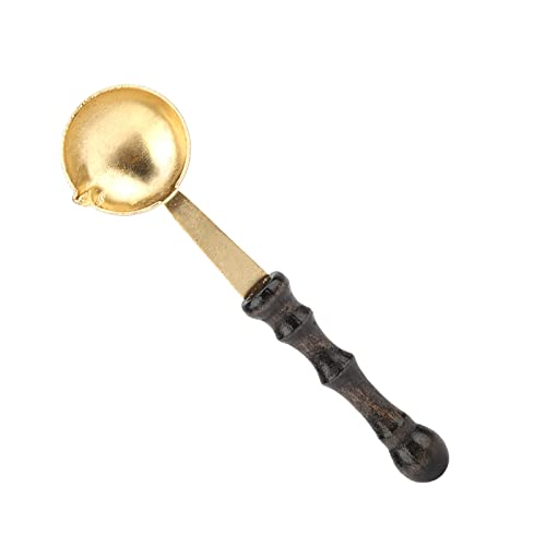 Pretfy Versiegelung Wachslöffel Erweitertes Accessoire -Handwerk für Ofenwärmer Herd -Projekt Hobby Großes Schmelzen Optimiert für Maximale Effizienz (Metallic Hot Paint Löffel) von Pretfy