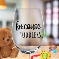 Da Kleinkinder Stielloses Weinglas. Geschenk Zum Vatertag. Mama Geschenk. Lehrer Erzieherin. Anerkennung Durch Den Lehrer. Ende Des Jahres von PrettyCreativeMama