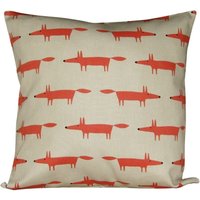 Scion Little Fox Cream & Ginger Kissenbezug von PrettyCushionsUK