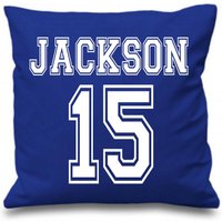 Personalisierter Name Und Nummer Fußball Style Design Kissenbezug Jungen Mädchen von PrettyLittleCustoms1