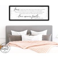 Liebe Ist Geduldig Freundlich | 1 Korinther 13 Zeichen Versagt Nie von PrettyPerfectStudio