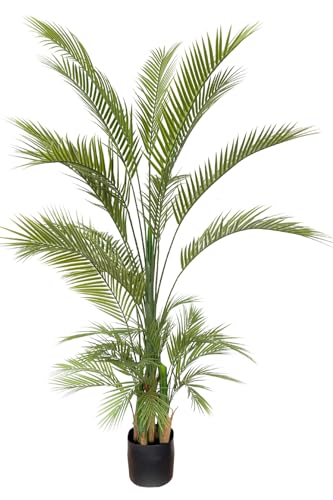 Kunstpalme 3 180cm - Große Kunstpflanzen - 180cm Lang - Palme - Tropische - Natürlich - Sommer Künstliche Pflanze von PrettyPlants