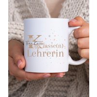 Tasse Geschenk Klassenlehrerin Abschiedsgeschenk Grundschule Lehrer Personalisierte Kaffeetasse Mit Name Beste Lehrerin Danke von PrettyPrintyLilli